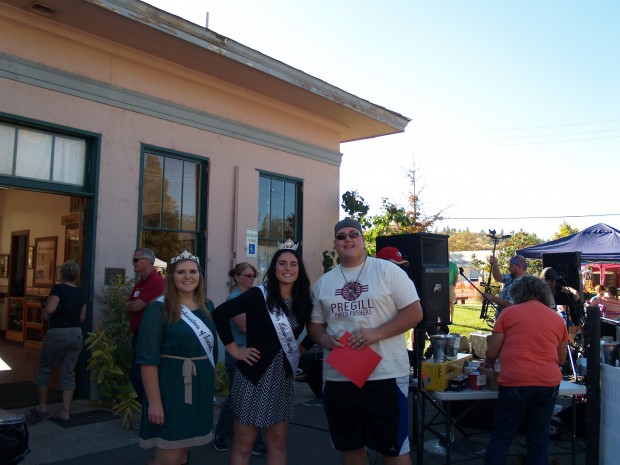 Adam Bernard with Miss Lassen County, Heather Fortin, and Ambassadress, Cheyenne Osborn